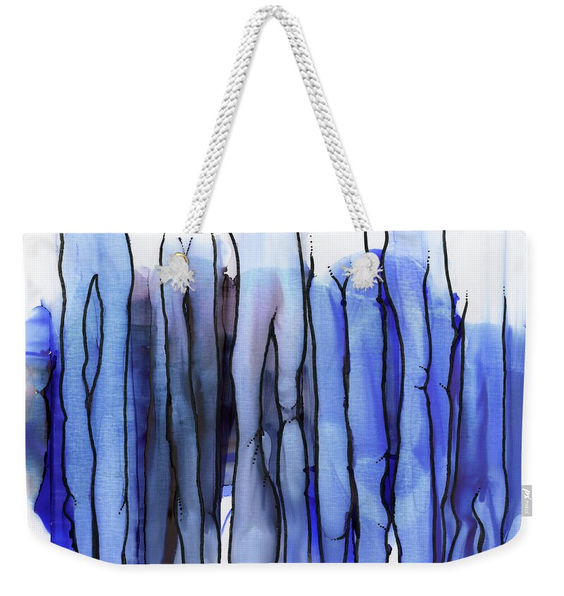 Alcohol Weekender Tote Bag featuring the painting Just Standing Around by KC Pollak