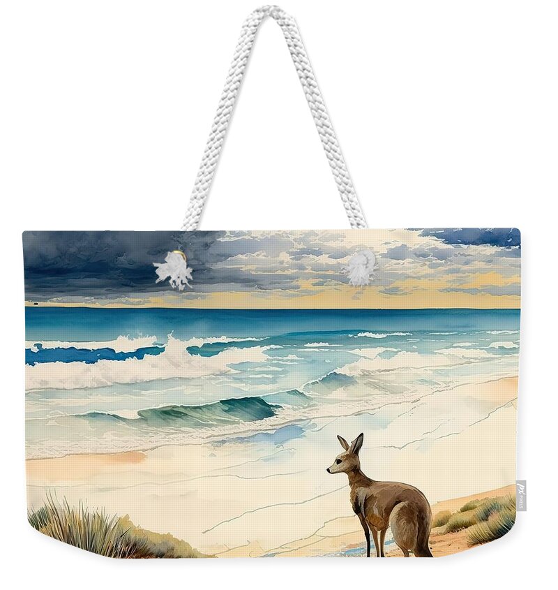 Kangaroo Weekender Tote Bags