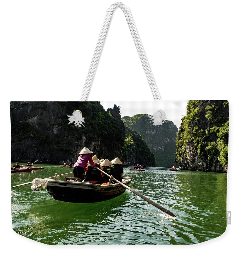 Vietnam Weekender Tote Bag featuring the photograph Between Land And Sea - Bai Tu Long Bay, Vietnam by Earth And Spirit