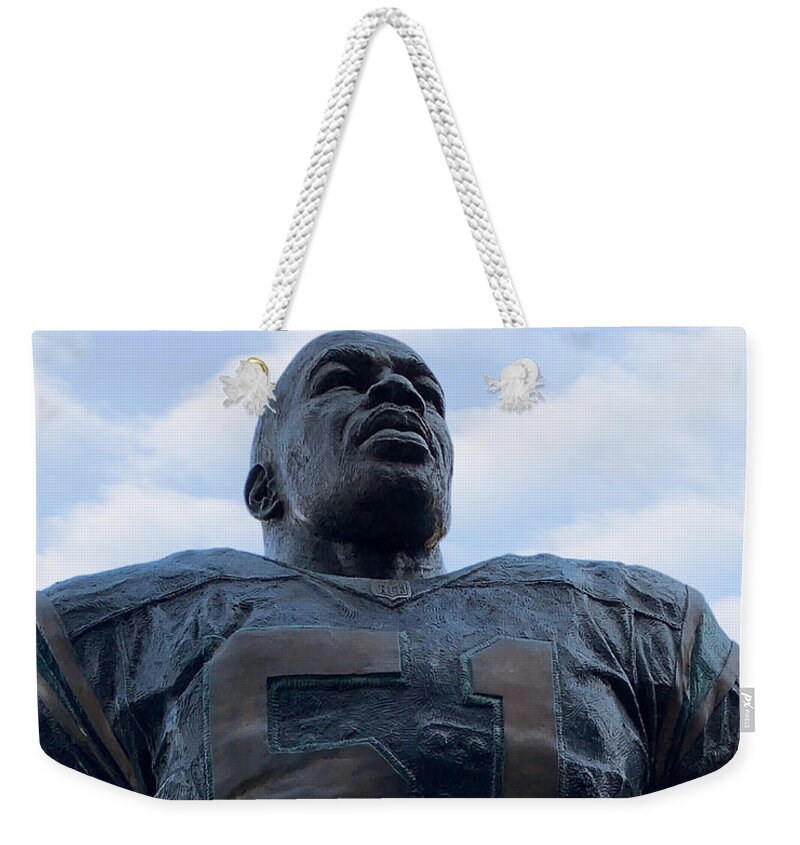 Sam Mills Weekender Tote Bag featuring the photograph Keep Pounding by Lee Darnell