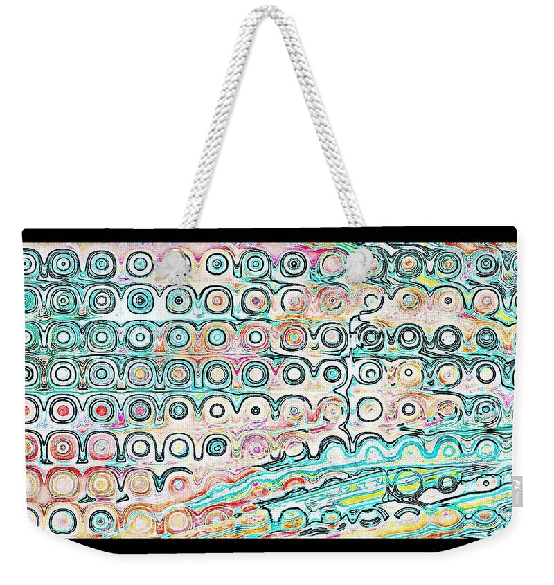 Green Weekender Tote Bag featuring the digital art Keep Some Visions Closeby by Andy Rhodes