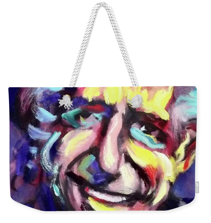 Painting Weekender Tote Bag featuring the painting Keith by Les Leffingwell