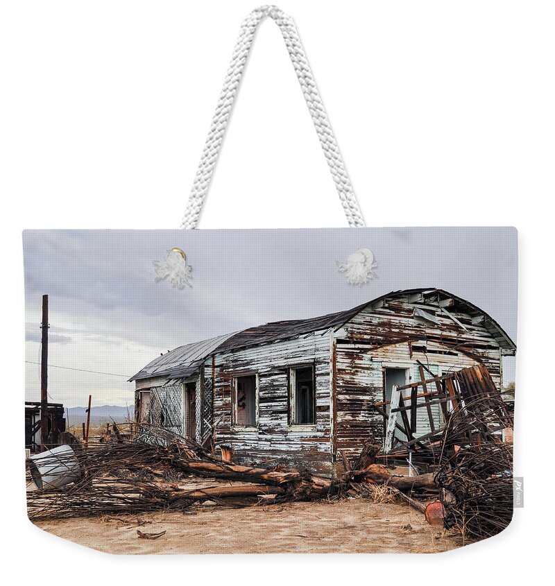 Mojave Desert Weekender Tote Bag featuring the photograph Kelso Mojave Ghost Town by Kyle Hanson