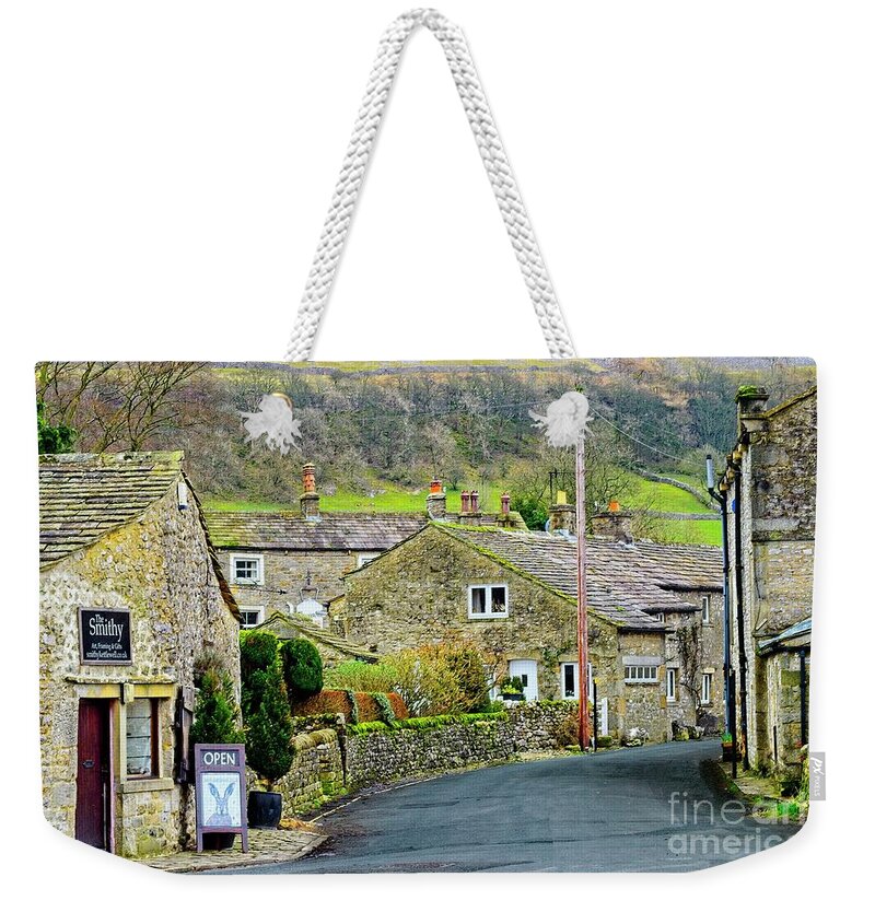 Yorkshire Dales Weekender Tote Bag featuring the photograph Kettlewell Village, Yorkshire Dales by Martyn Arnold