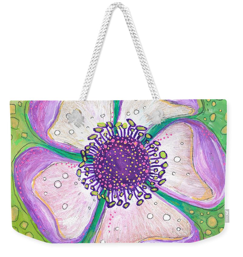 Flower Painting Weekender Tote Bag featuring the painting Kindness by Tanielle Childers