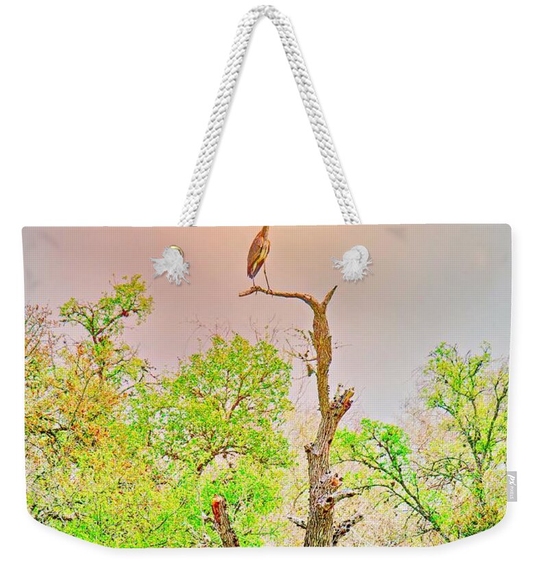 King Weekender Tote Bag featuring the photograph King of its Domain by Gary Richards