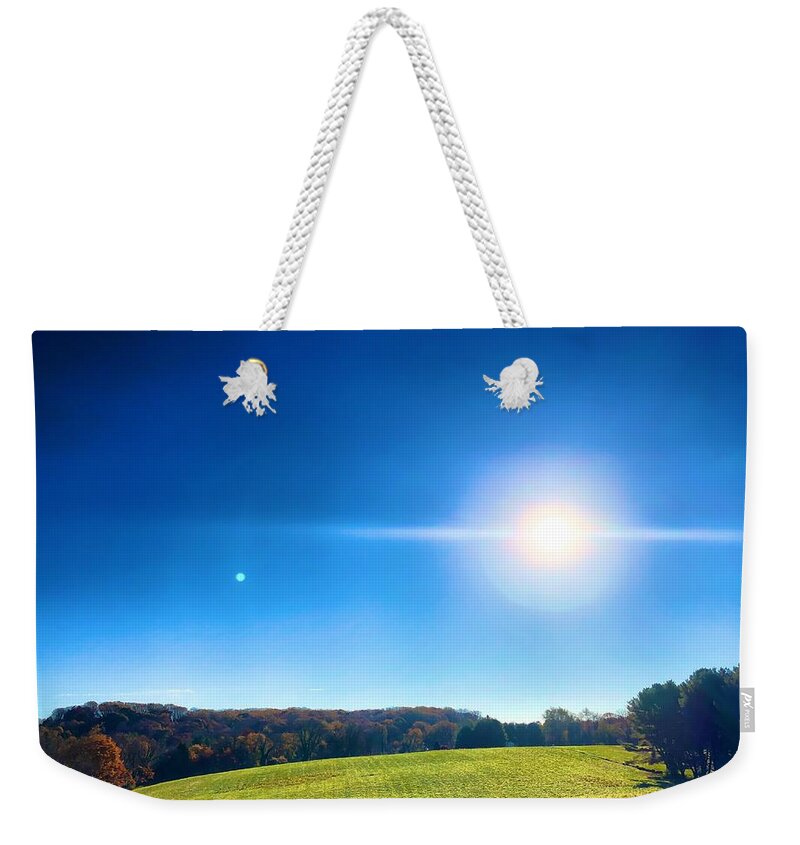 Pasture Weekender Tote Bag featuring the photograph Kingsville Pasture by Chris Montcalmo