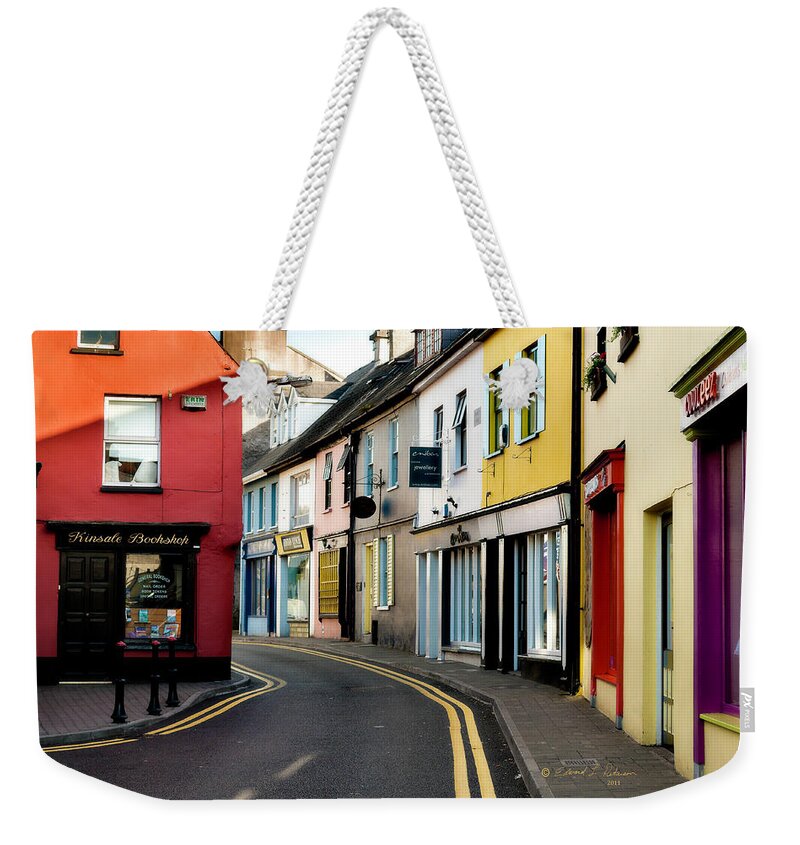 Ireland Weekender Tote Bag featuring the photograph Kinsale Street by Ed Peterson