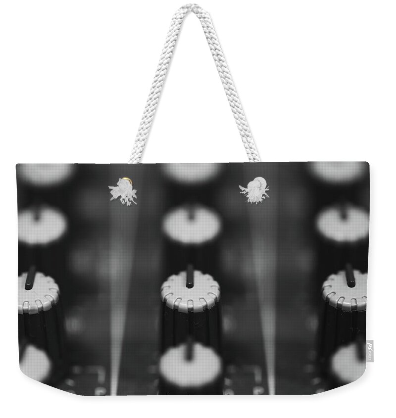 Black And White Weekender Tote Bag featuring the photograph Knobs in Focus by Go and Flow Photos