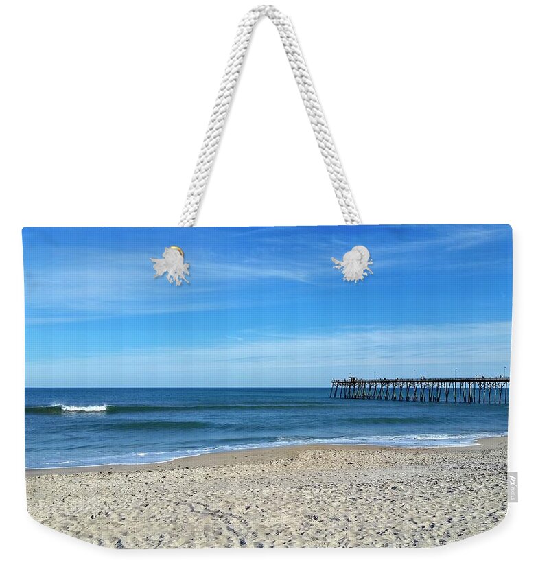 Kure Beach North Carolina Weekender Tote Bag featuring the photograph Kure Beach by Rick Nelson