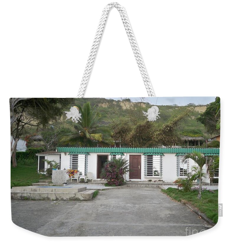 House Weekender Tote Bag featuring the photograph La Entrada, Ecuador by Nancy Graham