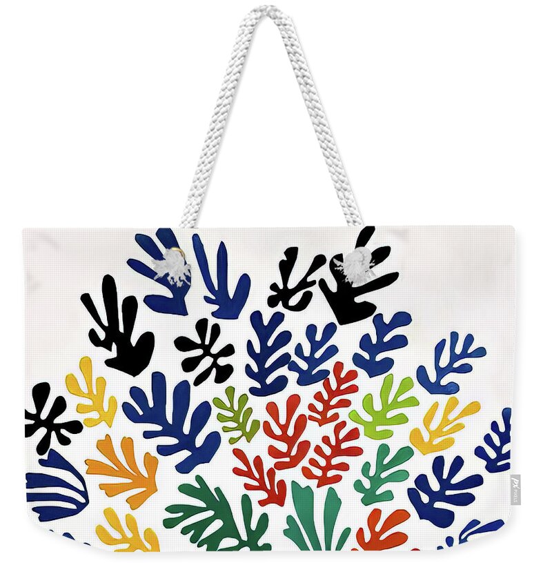 La Gerbe Weekender Tote Bag featuring the painting La Gerbe by Henri Matisse 1953 by Henri Matisse