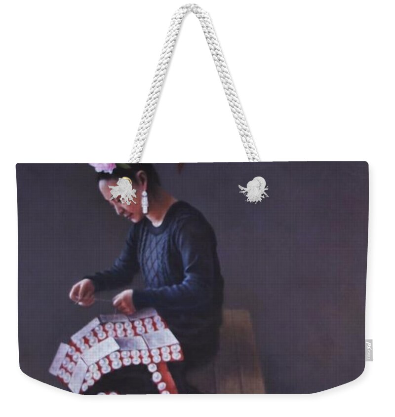 Realism Weekender Tote Bag featuring the painting Labor of Love by Zusheng Yu