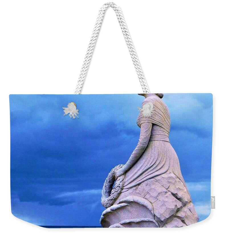 - Lady Of The Sea - Hampton Nh Weekender Tote Bag featuring the photograph - Lady of the Sea - Hampton NH by THERESA Nye