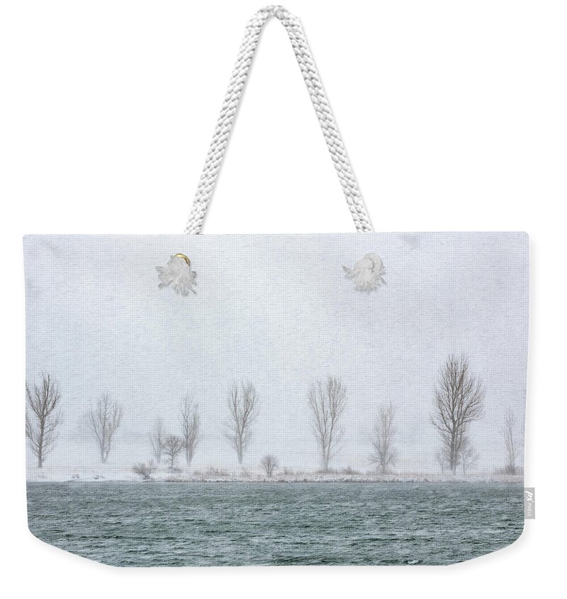 Snow Weekender Tote Bag featuring the photograph Lake Effect by Darren White