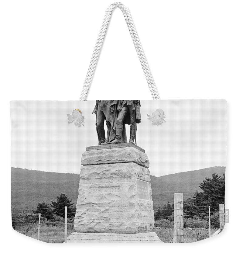 1904 Weekender Tote Bag featuring the photograph Lake George Memorial, c1904 by Granger