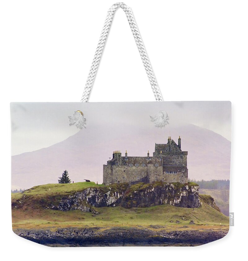 Scotland Weekender Tote Bag featuring the photograph Lake house by Paul Vitko