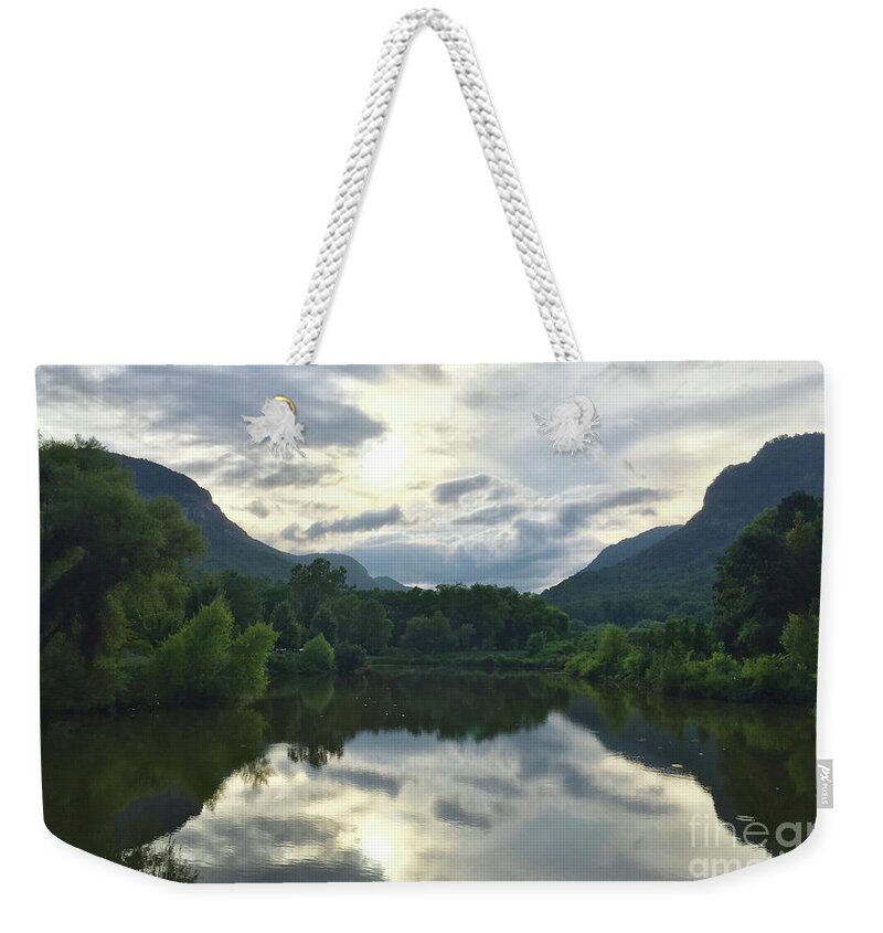 Lake Lure Weekender Tote Bag featuring the photograph Lake Lure II by Flavia Westerwelle