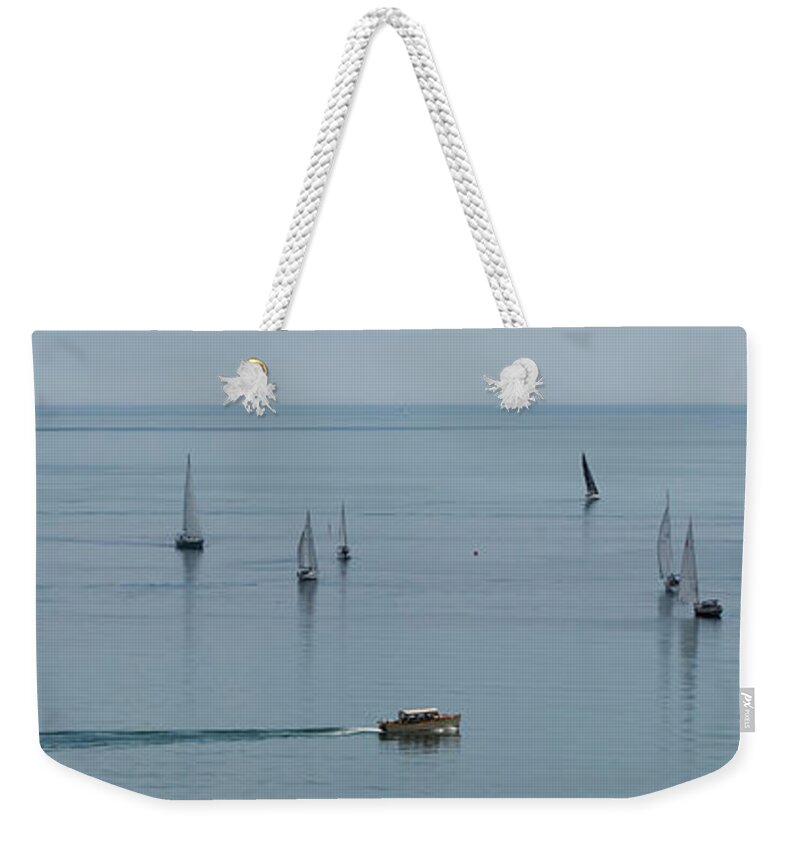  Weekender Tote Bag featuring the photograph Lake Michigan Zepher by Dan Hefle