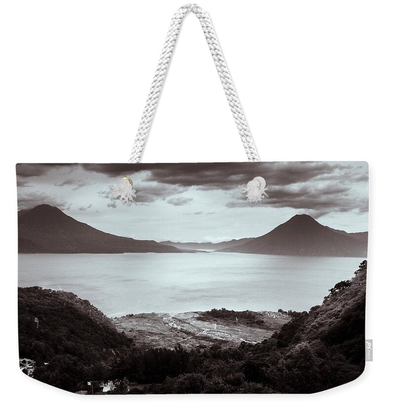 Guatemala Weekender Tote Bag featuring the photograph Lake of Volcanoes by Mark Gomez