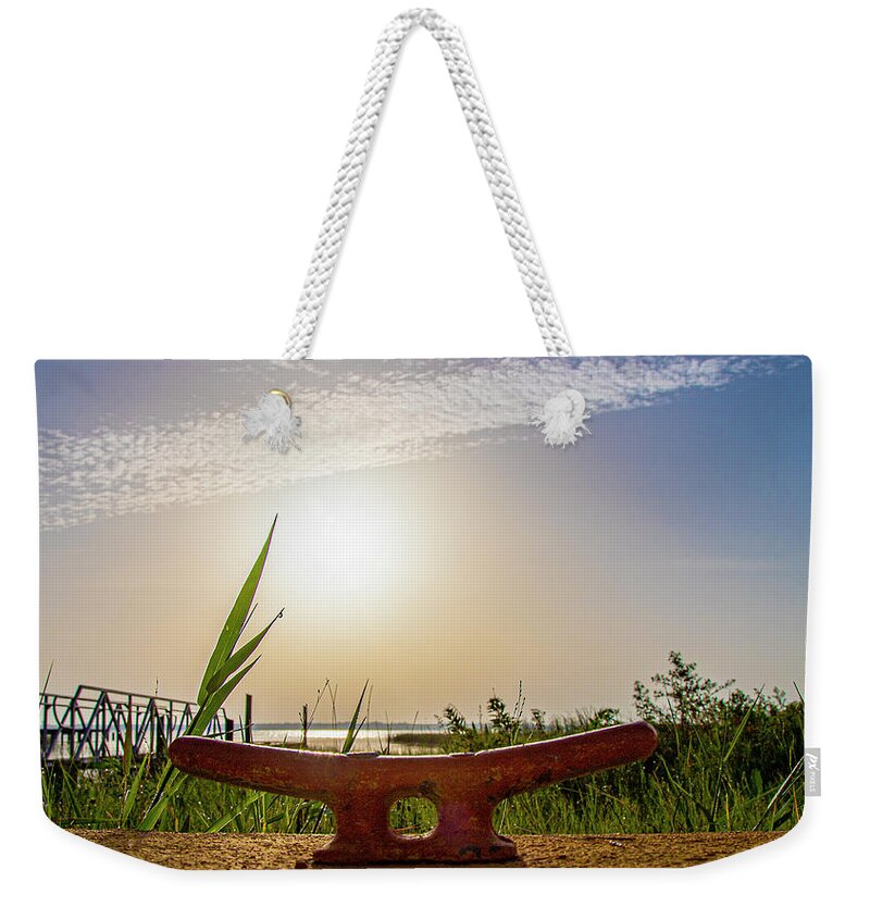 Sun Weekender Tote Bag featuring the photograph Lake Placid Florida Sunrise by Dart Humeston