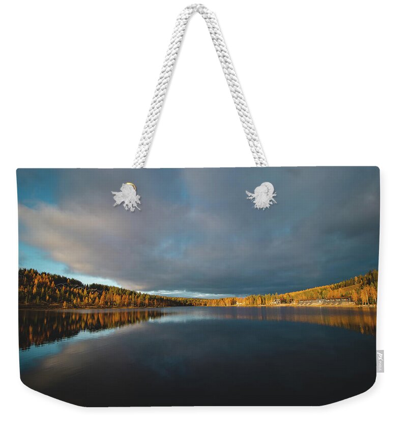 Relax Weekender Tote Bag featuring the photograph Lake Syvajarvi, in Hyrynsalmi, Finland by Vaclav Sonnek