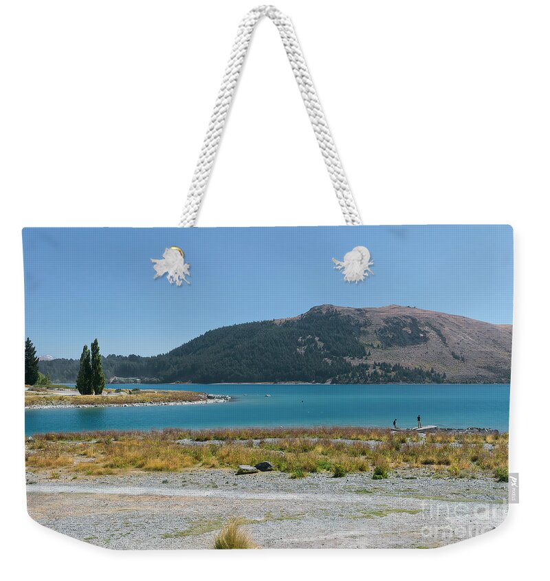 Lake Weekender Tote Bag featuring the photograph Lake Tekapo, New Zealand 3 by Elaine Teague
