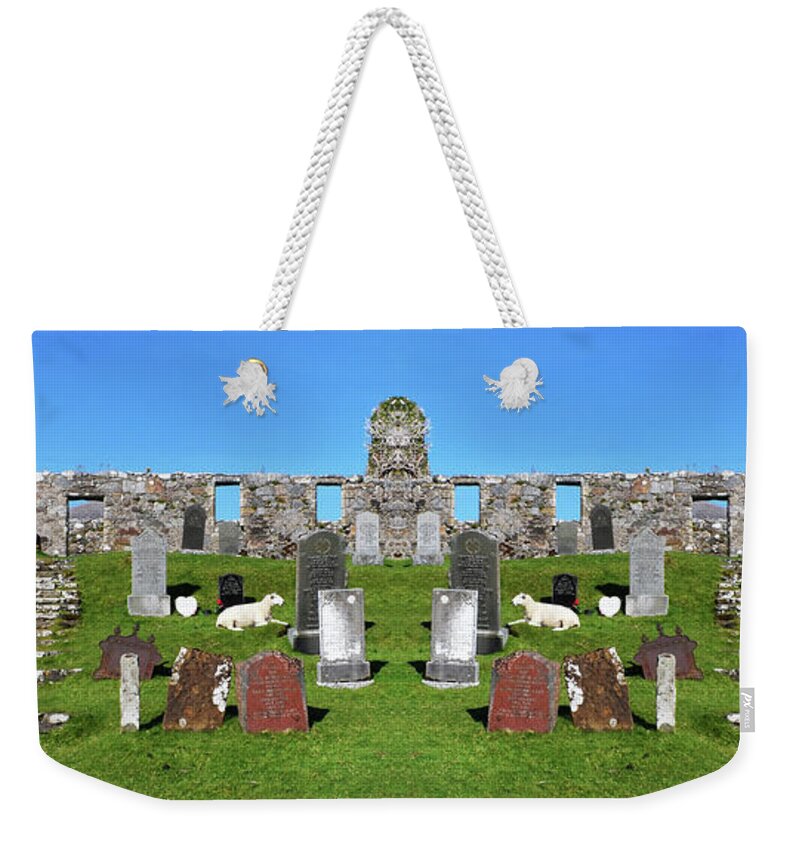 Scotland Weekender Tote Bag featuring the photograph Lamb of God by PJ Kirk