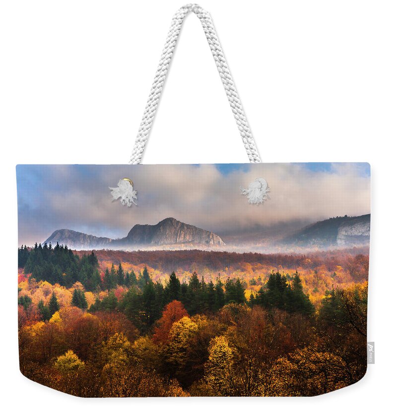 Balkan Mountains Weekender Tote Bag featuring the photograph Land Of Illusion by Evgeni Dinev