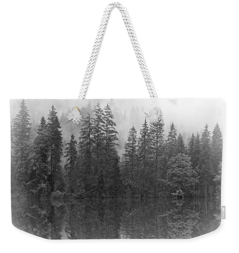 Forest Weekender Tote Bag featuring the mixed media Landscape Forest Photo 141 by Lucie Dumas
