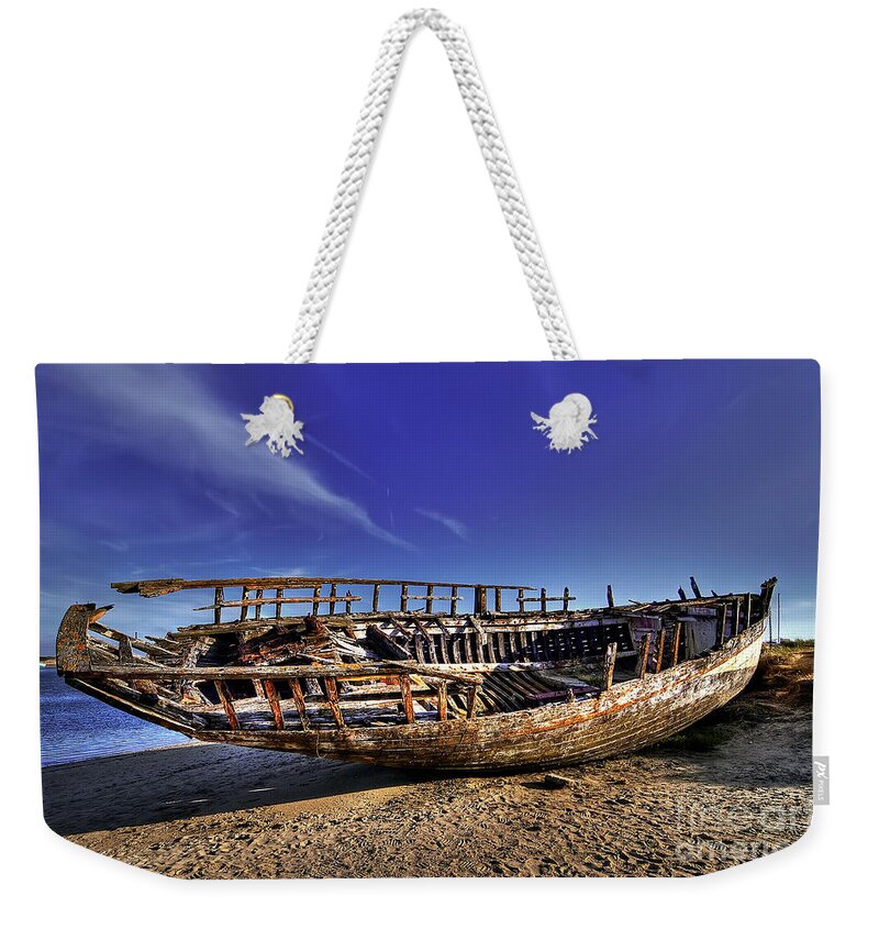 Harbour Weekender Tote Bag featuring the photograph L'Angelus on Portbail - France by Paolo Signorini