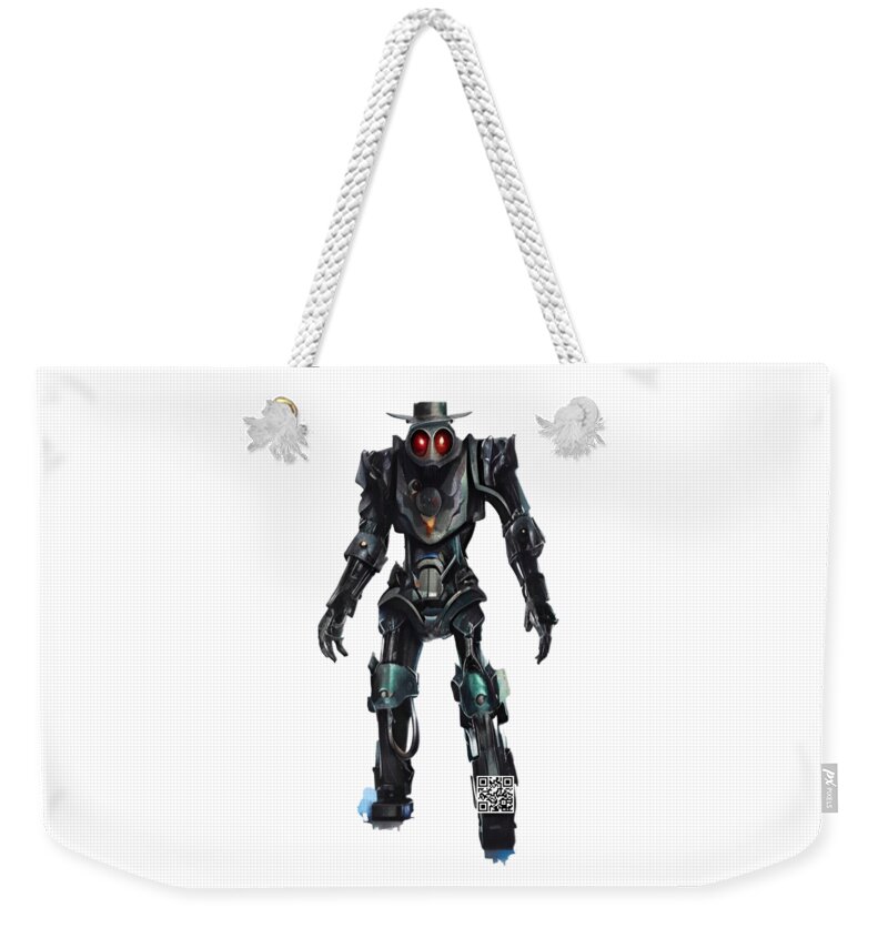 Action Figures Weekender Tote Bag featuring the digital art Lapala by Rafael Salazar