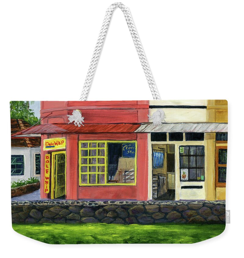 Cityscape Weekender Tote Bag featuring the painting Lappert's Ice Cream by Darice Machel McGuire