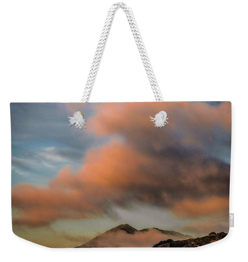 Large Cloud Weekender Tote Bag featuring the photograph Large cloud over Mt. Tamalpais by Donald Kinney