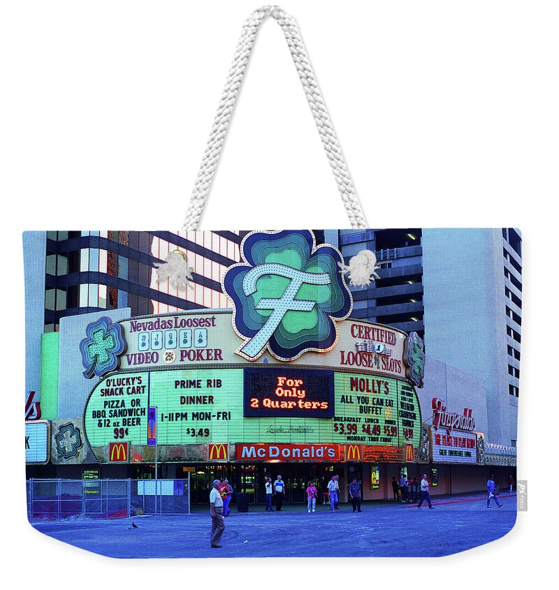 America Weekender Tote Bag featuring the photograph Las Vegas 1994 #12 by Frank Romeo