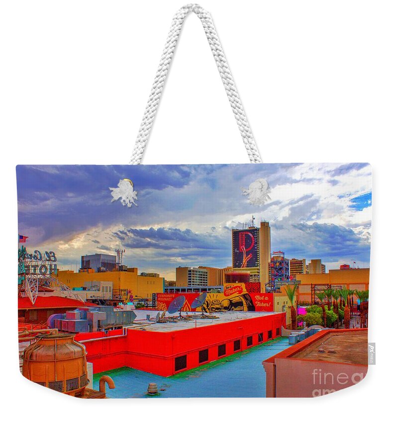  Weekender Tote Bag featuring the photograph Las Vegas Daydream by Rodney Lee Williams