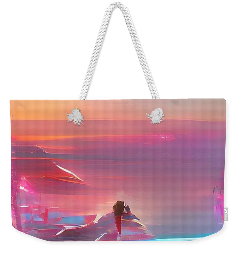  Weekender Tote Bag featuring the digital art Laser by Rod Turner