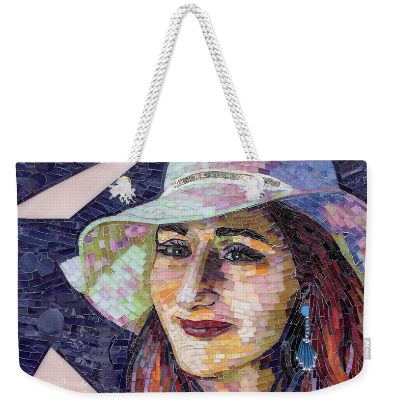 Adriana Weekender Tote Bag featuring the glass art Latta by Adriana Zoon