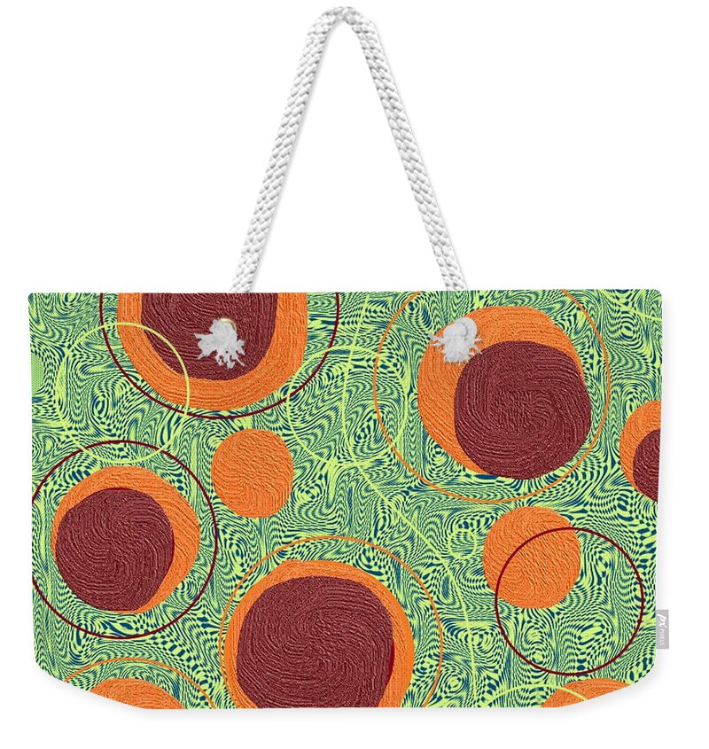 Dots Weekender Tote Bag featuring the digital art Lauflynn by Designs By L