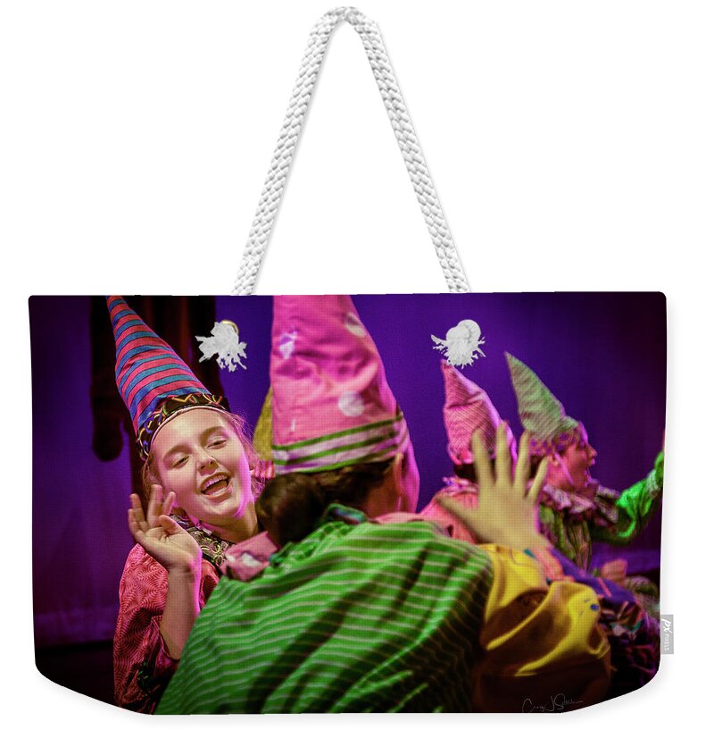 Ballerina Weekender Tote Bag featuring the photograph Laughing Clowns by Craig J Satterlee