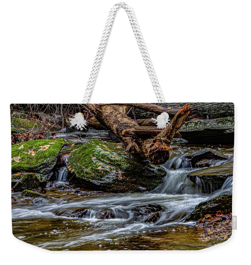 Creek Weekender Tote Bag featuring the photograph Lazy Babbling Creek by Brian Shoemaker
