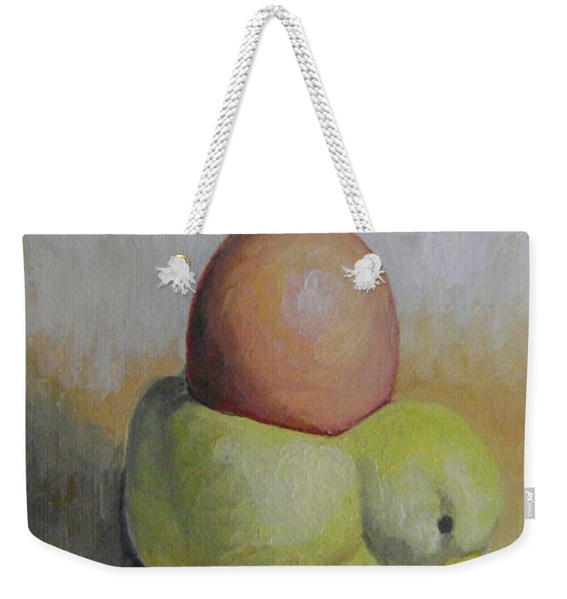 Le Coquetier Weekender Tote Bag featuring the painting Le Coquetier by Therese Legere