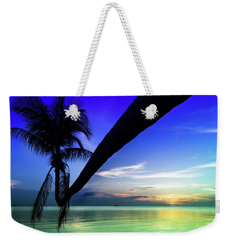 Silhouette Weekender Tote Bag featuring the photograph Lean On Me by Josu Ozkaritz