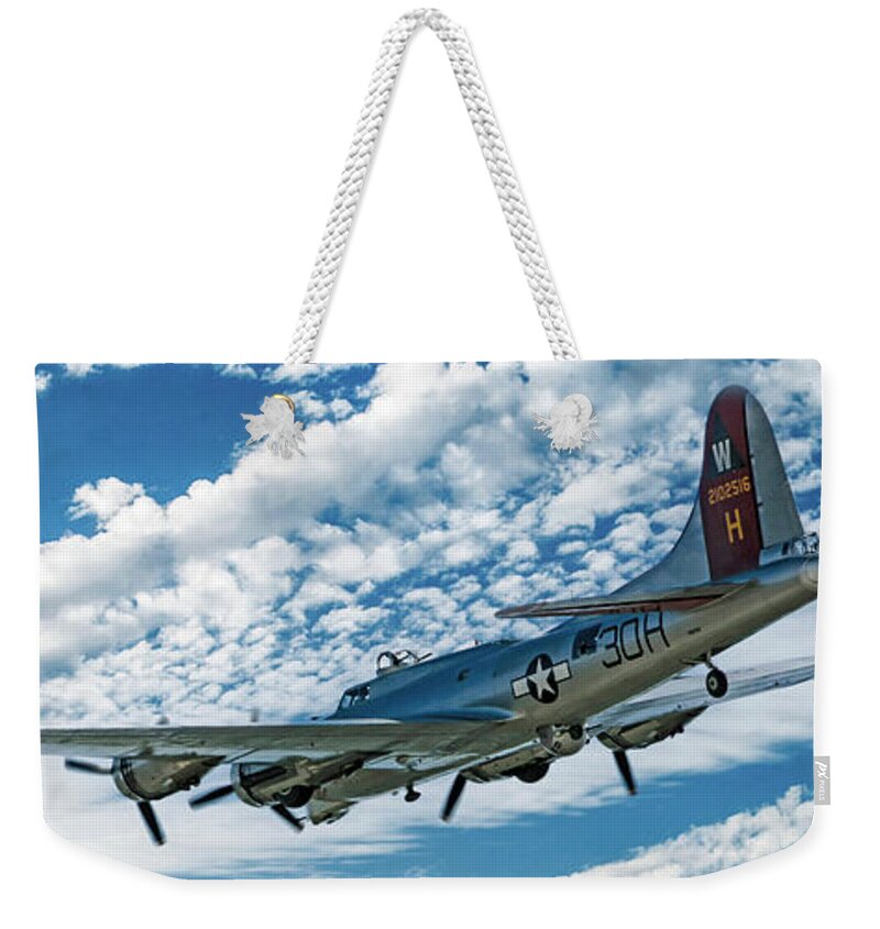 Ww2 Weekender Tote Bag featuring the photograph Left Rudder by Chris Smith