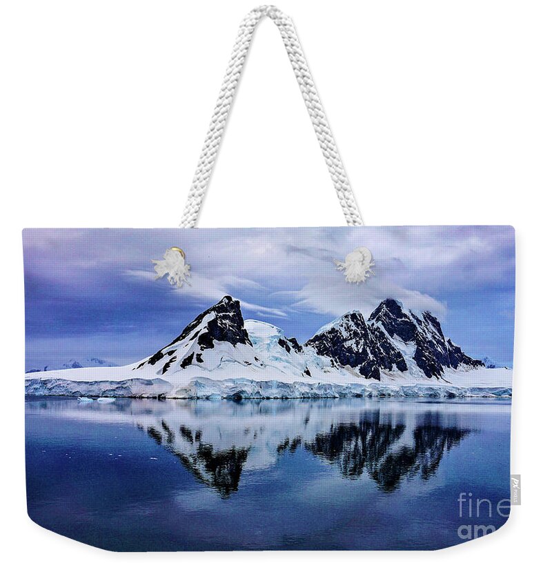 Antarctica Weekender Tote Bag featuring the photograph Lemaire channel by Darcy Dietrich