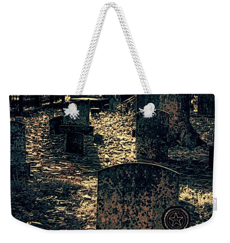 Beach Weekender Tote Bag featuring the photograph Let Them Rest in Peace fx by Dan Carmichael