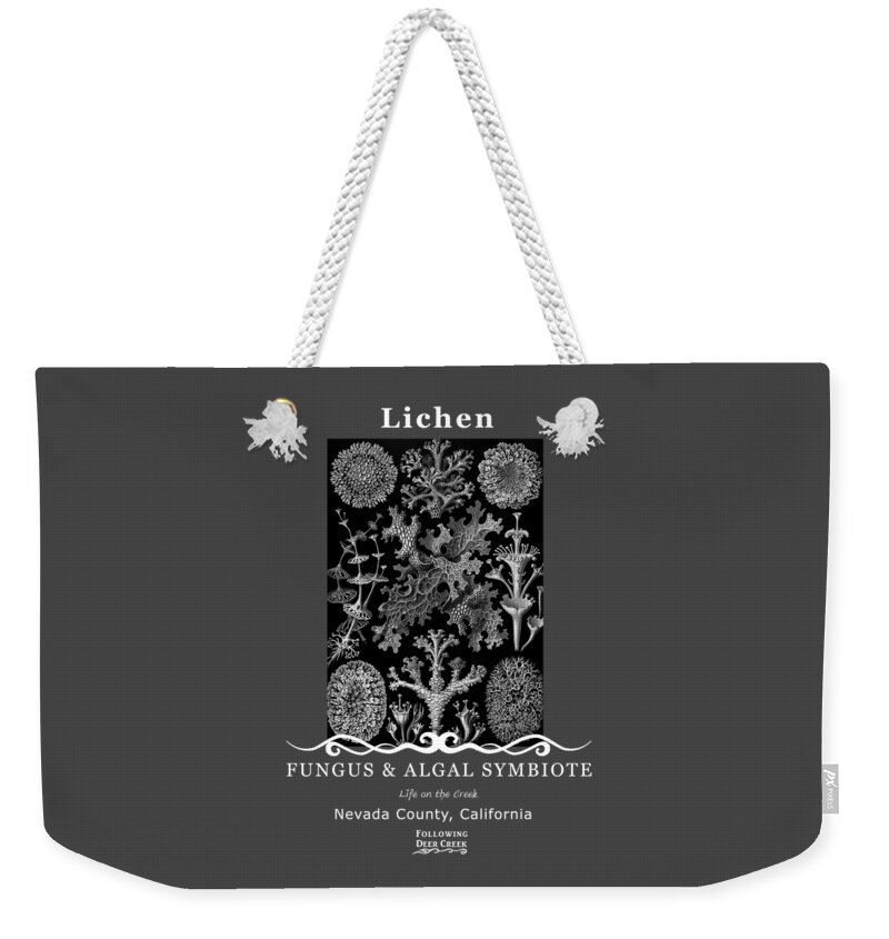 Lichen Weekender Tote Bag featuring the digital art Lichen by Lisa Redfern