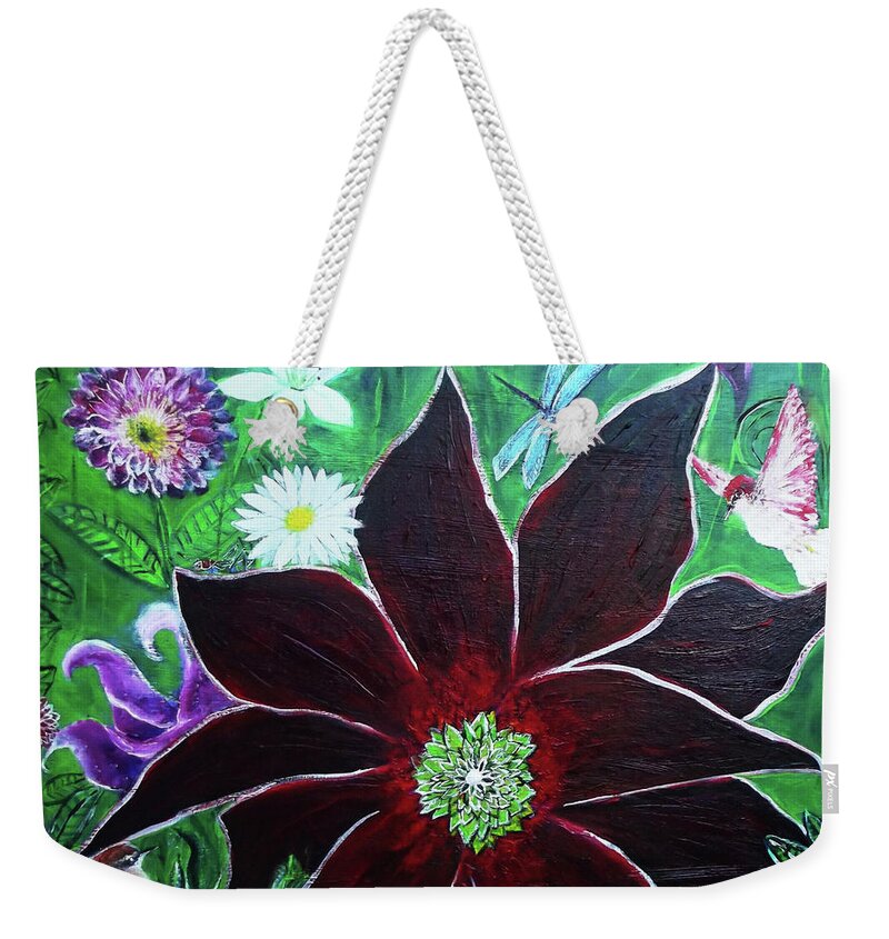 Oil Weekender Tote Bag featuring the painting Life Is Beautiful by Melinda Firestone-White