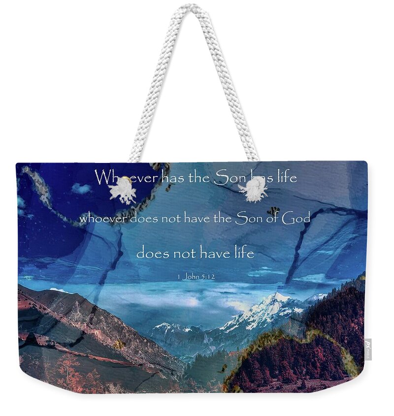 Mountain Weekender Tote Bag featuring the digital art Life by Norman Brule