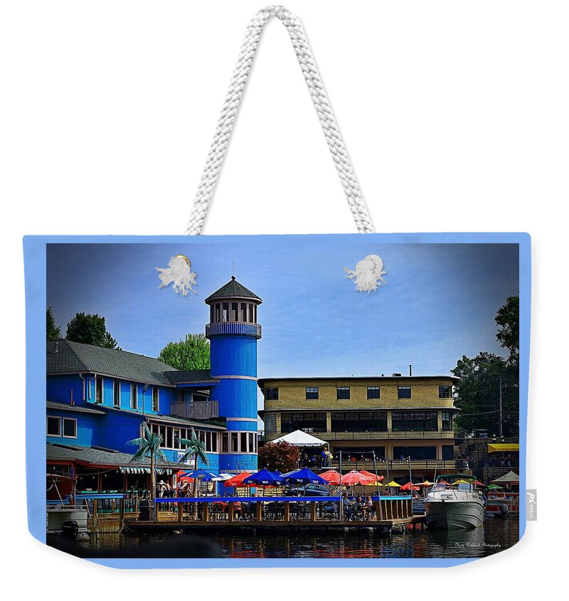 Lake Weekender Tote Bag featuring the photograph Life on Portage Lakes Ohio by Mary Walchuck